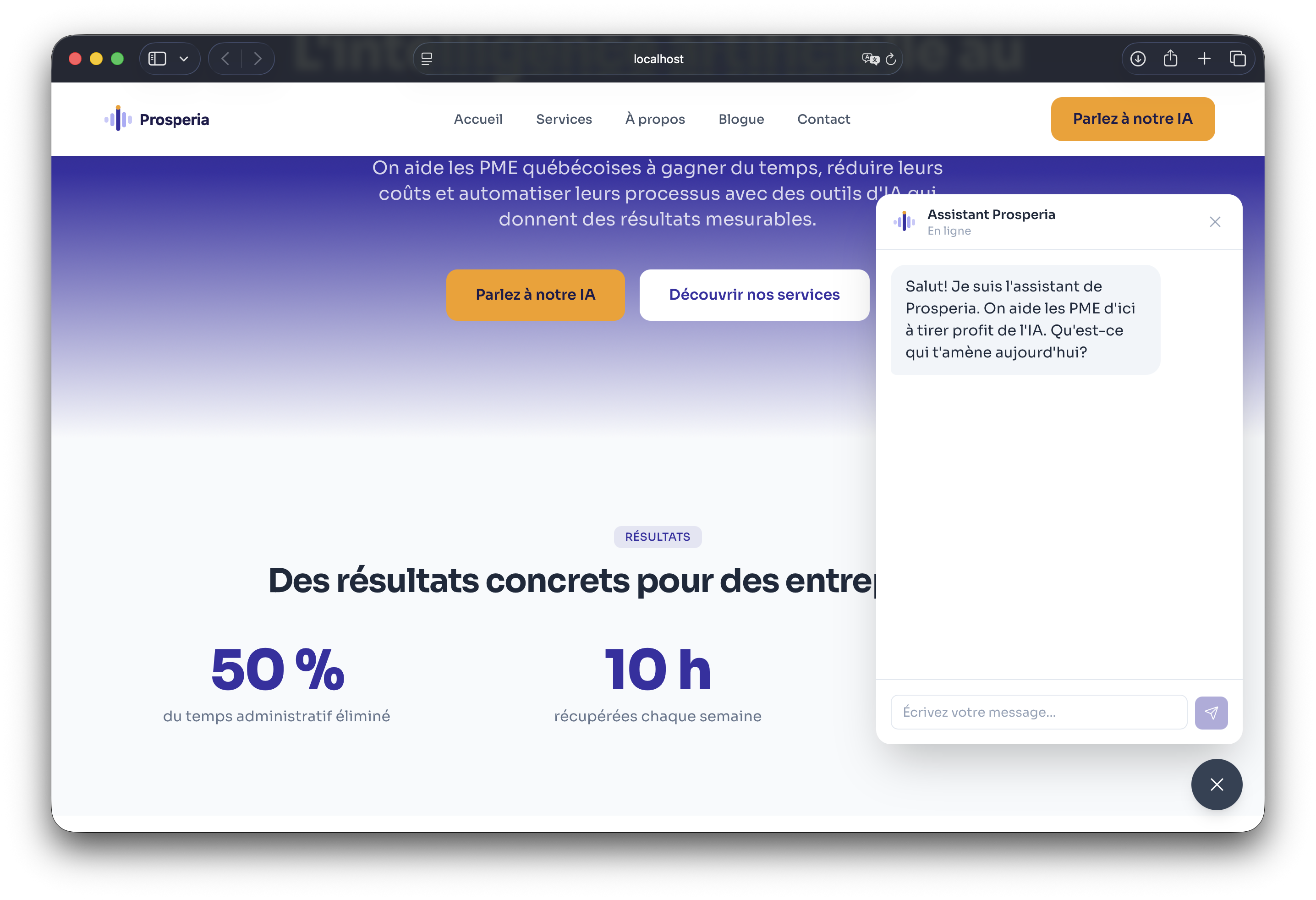 Exemple de développement sur mesure, un agent IA en action